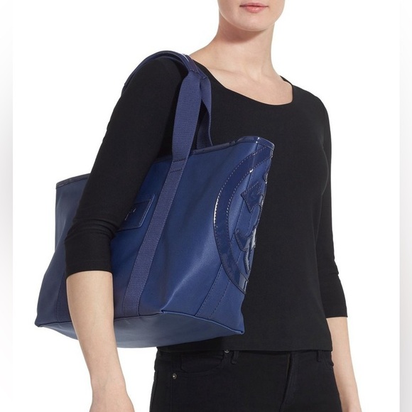 TORY BURCH Beach Tote bright navy Blue Bag Resort - Picture 2 of 11